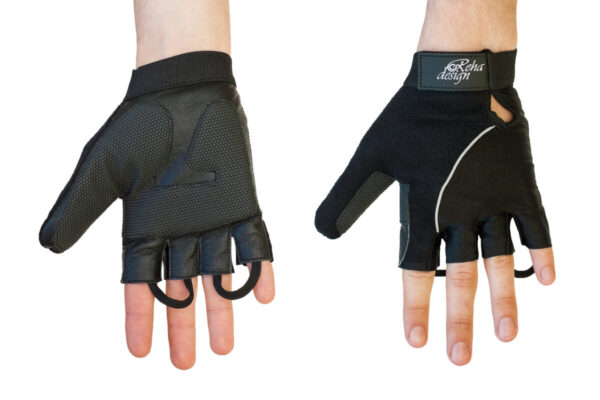 wheelchair gloves with gel inserted into the palms